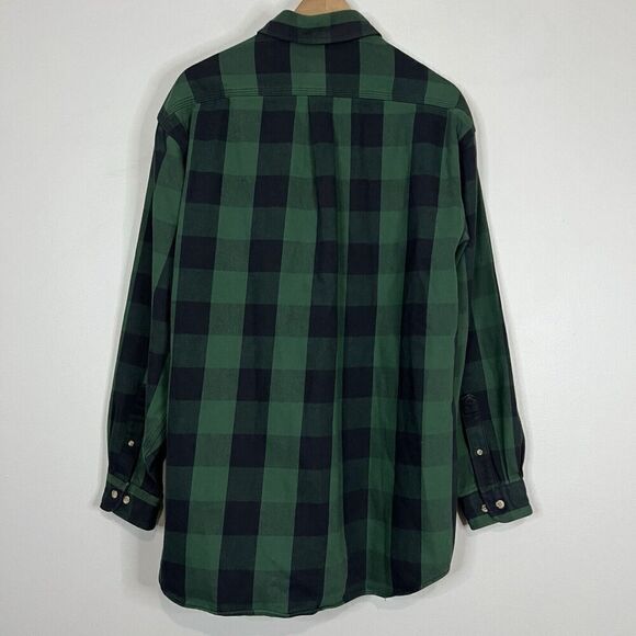 Vintage carhartt heavyweight Green Cotton flannel Large Tall - Picture 4 of 4